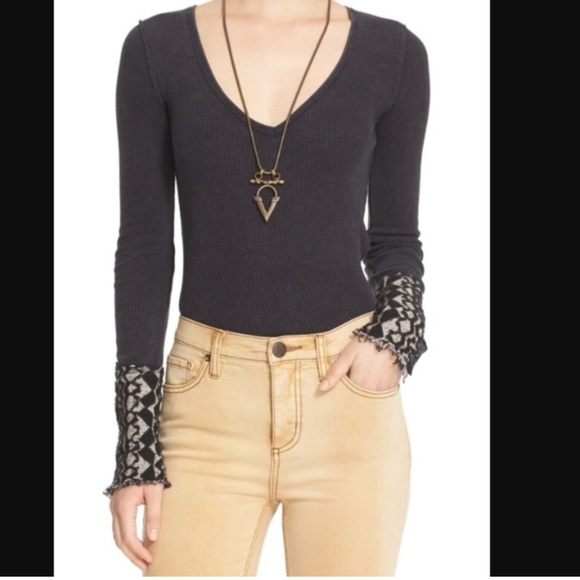 Free People Tops - NWT Free People Art School Button Thermal!